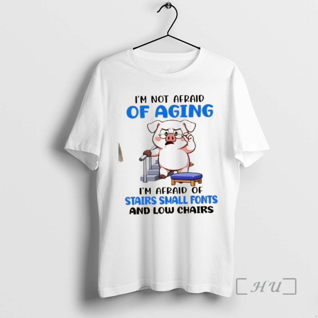 Officials Pig Im Not Afraid Of Aging Im Afraid Of Stairs Small Fonts And Low