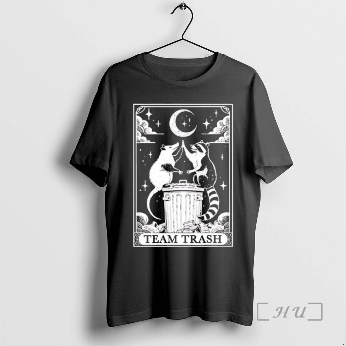 Officials Possum And Raccoon Team Trash Tarot Card