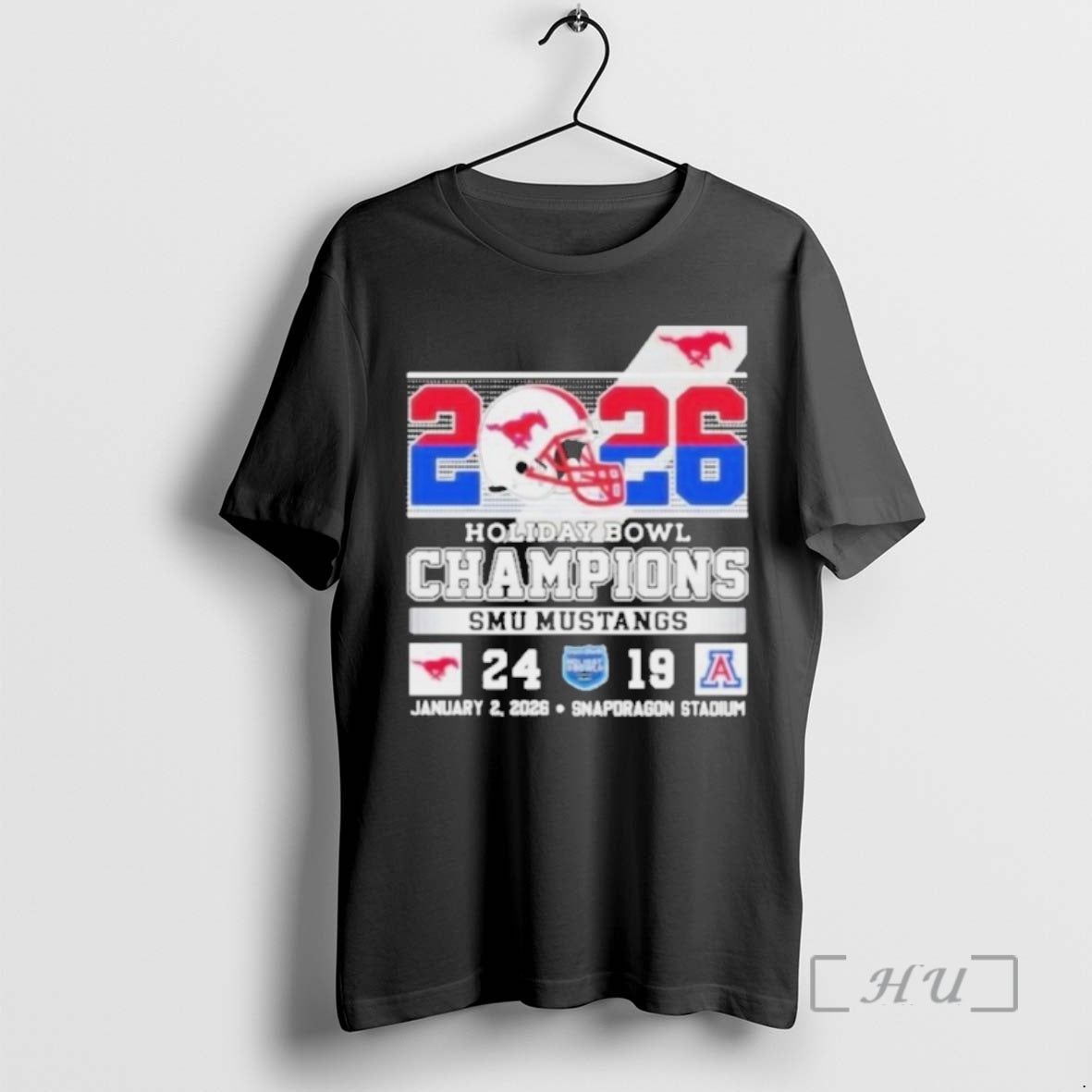 Officials Pretty Smu Mustangs Beat Arizona Wildcats At Holiday Bowl Champions 2026 Premium T Shirts