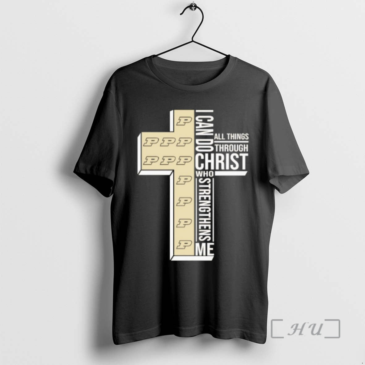 Officials Purdue Boilermakers Cross I Can Do All Things Through Christ Who Strengthen Me Premium