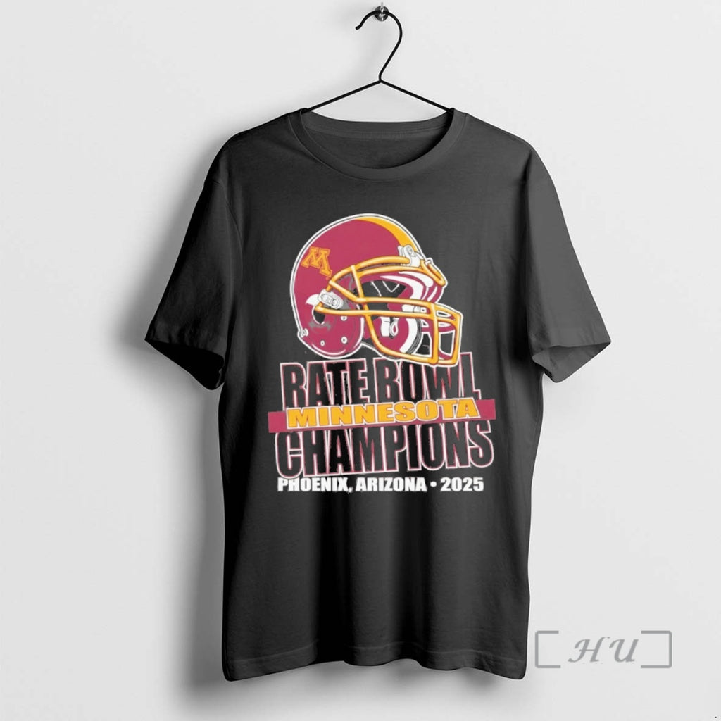 Officials Rate Bowl 2025 University Of Minnesota Golden Gophers Champs Helmet Premium T Shirts Sweater