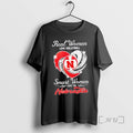Officials Real Women Love Volleyball Smart Women Love The Nebraska Diamond Heart Premium T Shirts