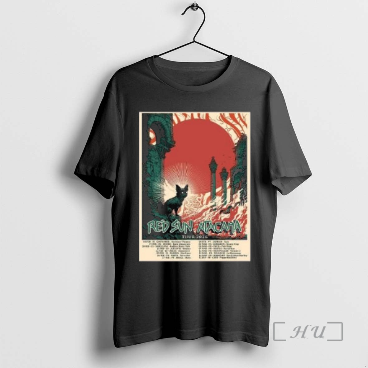 Officials Red Sun Atacama Tour 2026 Europe Schedule Dates Circle Black Premium T Shirts Sweater