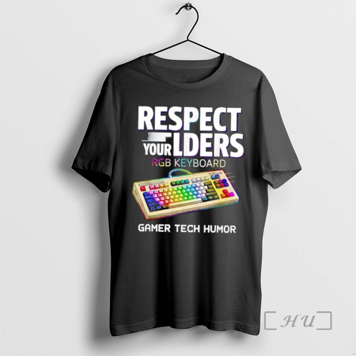 Officials Respect Your Elders Rgb Keyboard Gamer Tech Humor
