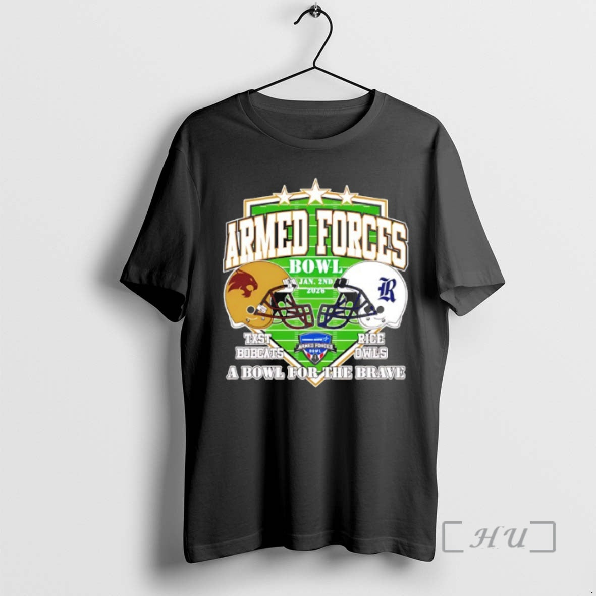 Officials Rice Owls Vs Texas State Bobcats Armed Forces Texas State Bowl Premium T Shirts