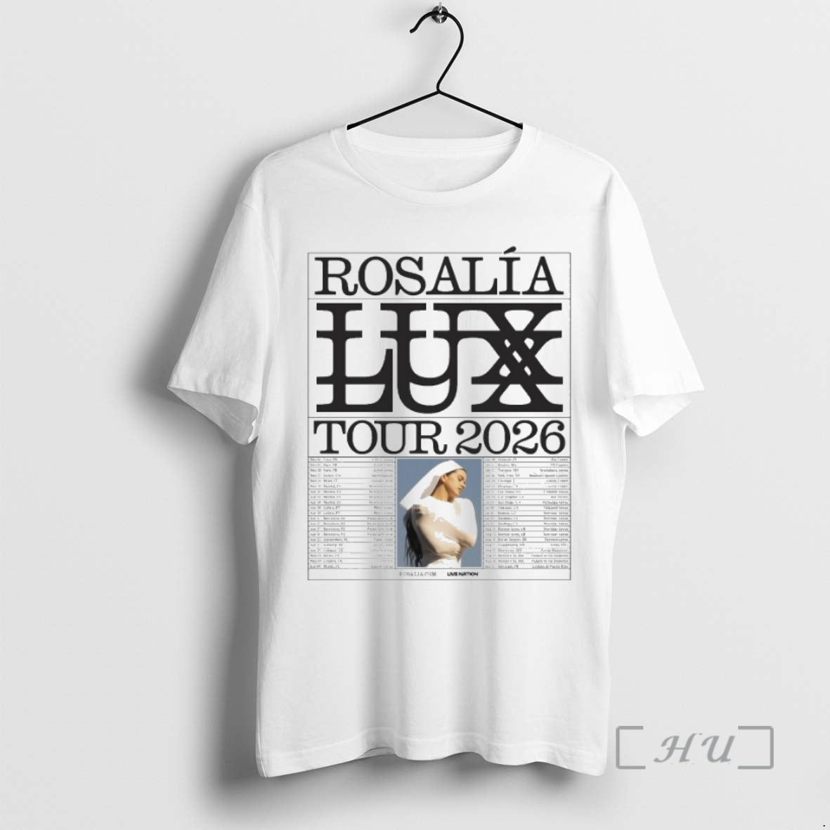 Officials Rosalia Lux Tour 2026 Europe And Uk And North American Dates Premium T Shirts