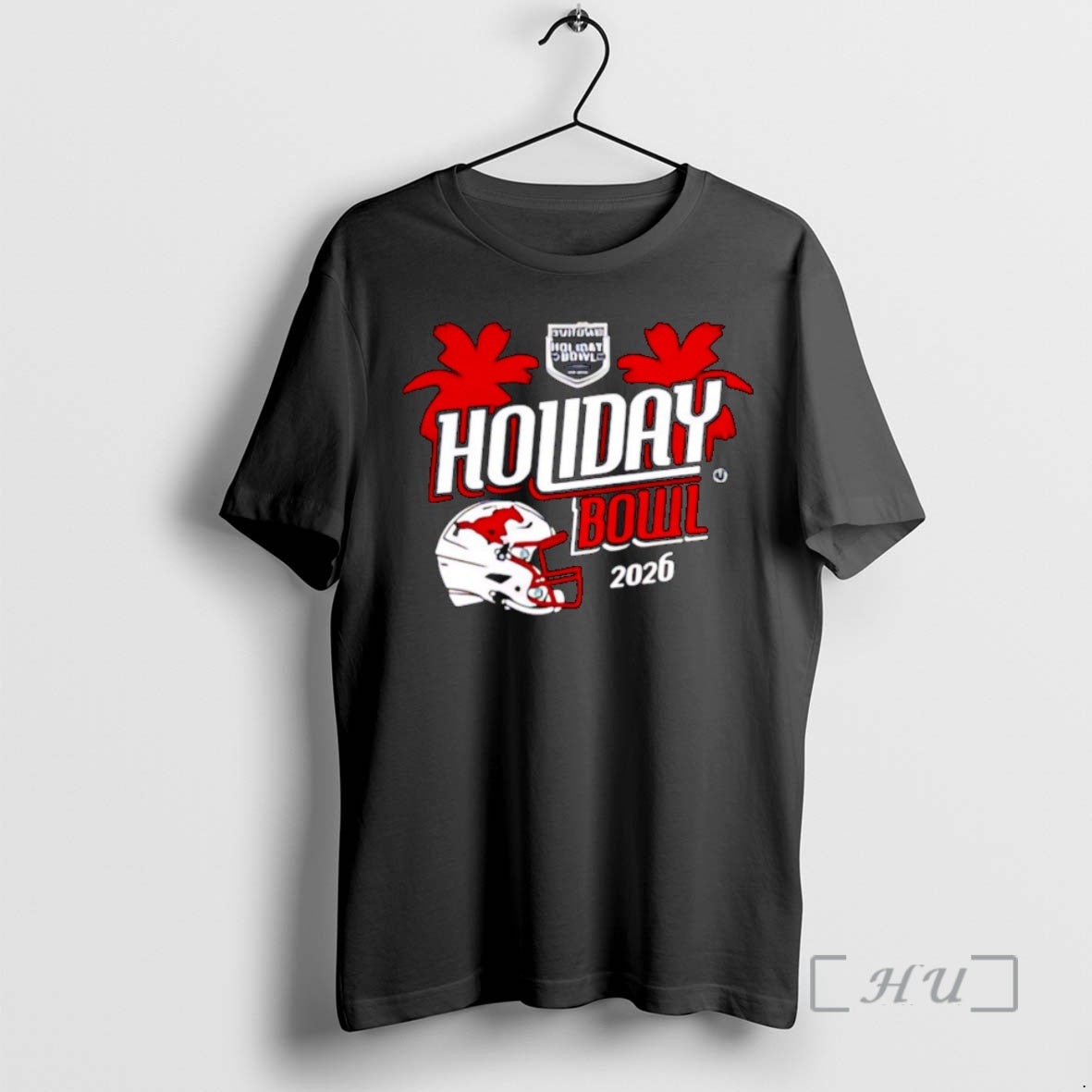 Officials Smu Mustangs 2025 Holiday Bowl Helmet Christmas