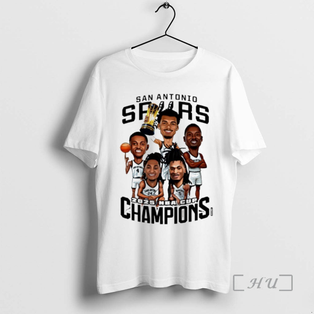 Officials San Antonio Basketball 2025 Nba Cup Champions Caricature