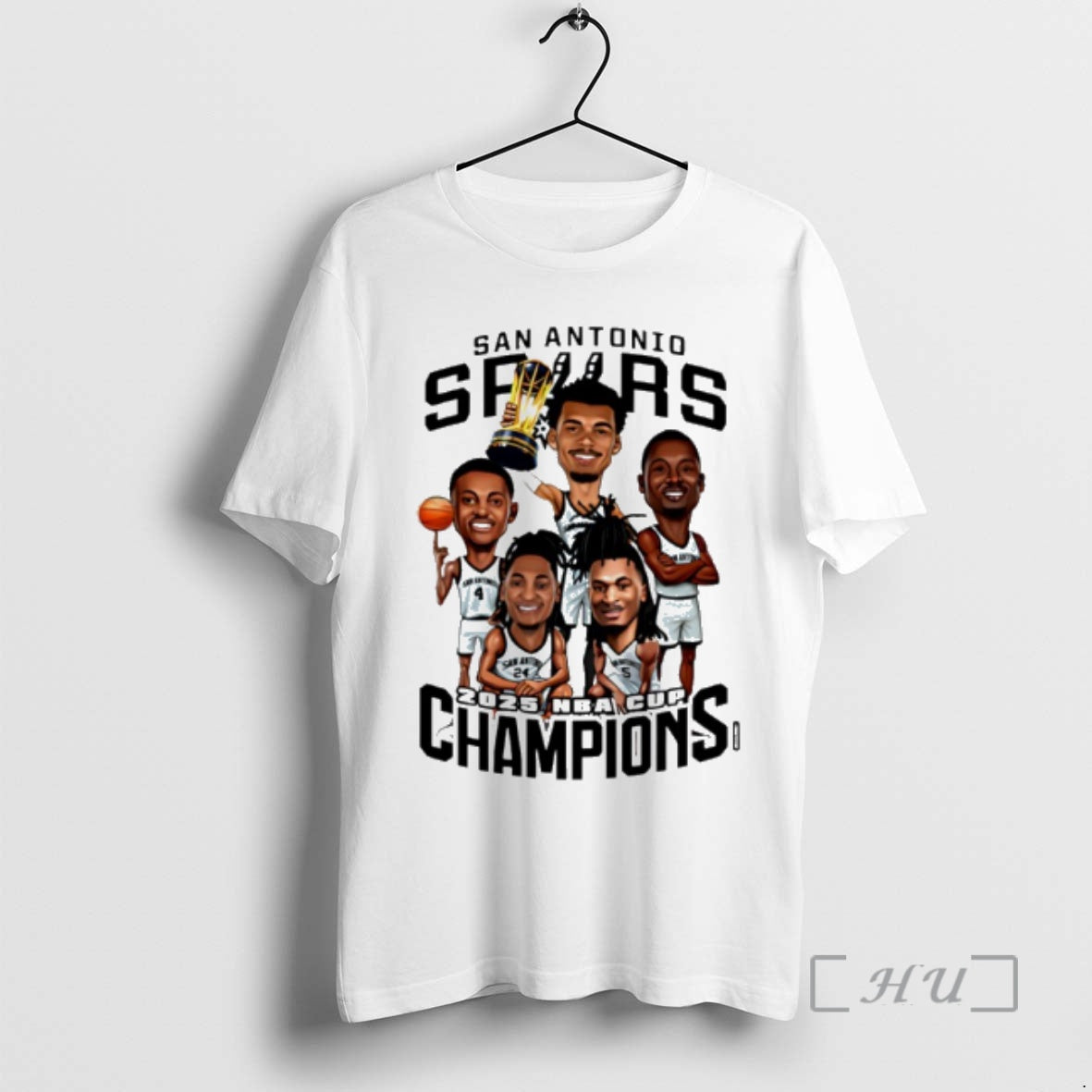 Officials San Antonio Basketball 2025 Nba Cup Champions Caricature