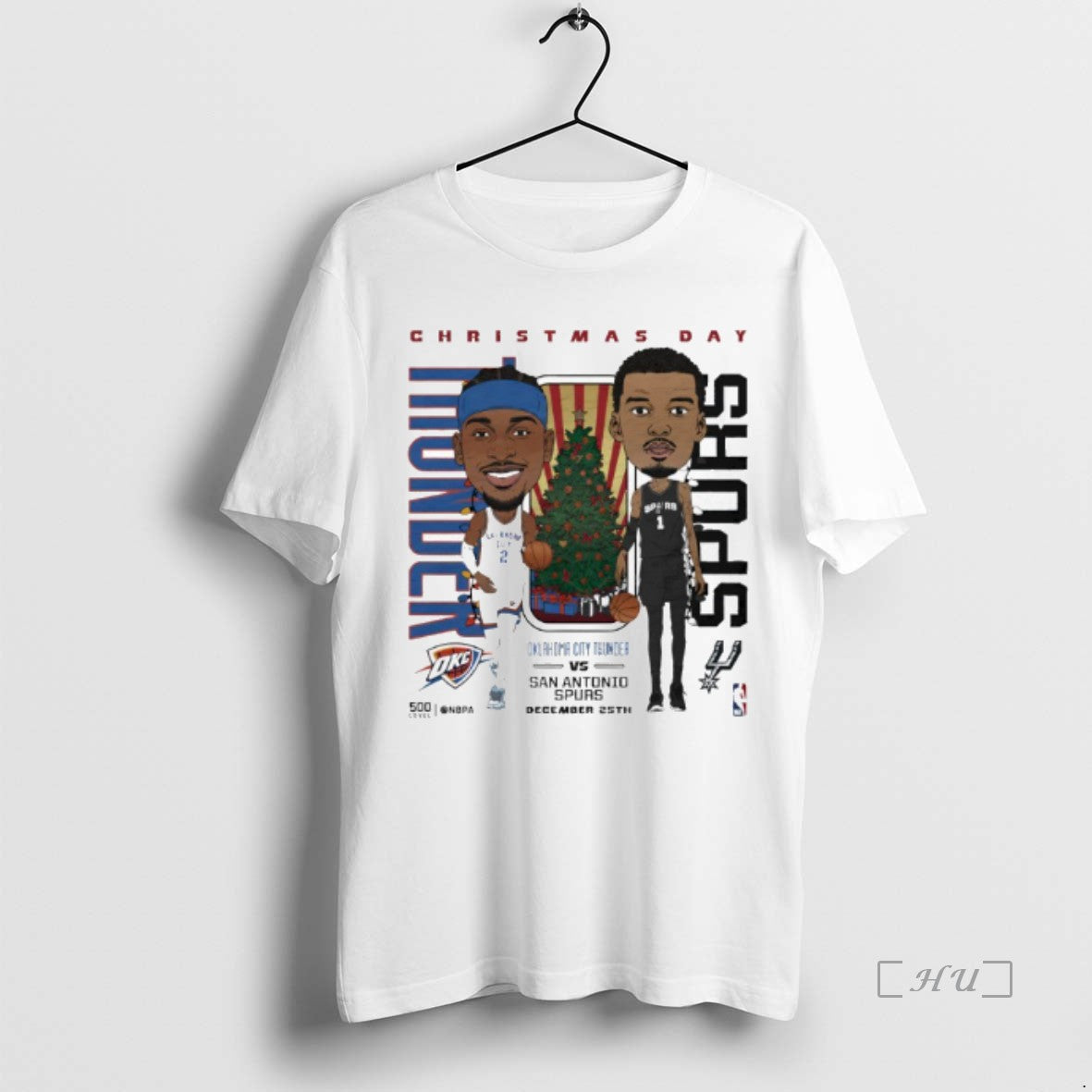 Officials San Antonio Spurs Vs Oklahoma City Thunder Nba Christmas Day Match Up Premium
