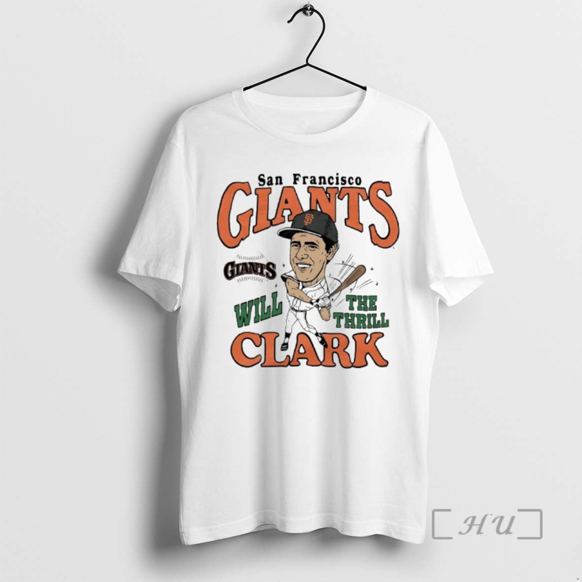 Officials San Francisco Giants Will Clark The Thrill Player Caricature