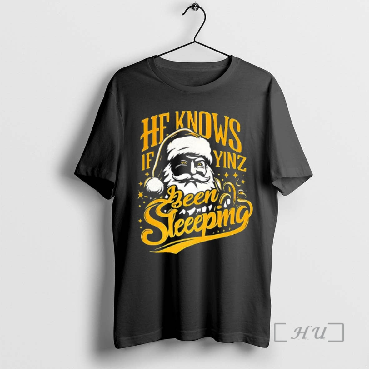 Officials Santa He Knows If Yinz Been Sleeping Pittsburgh Christmas