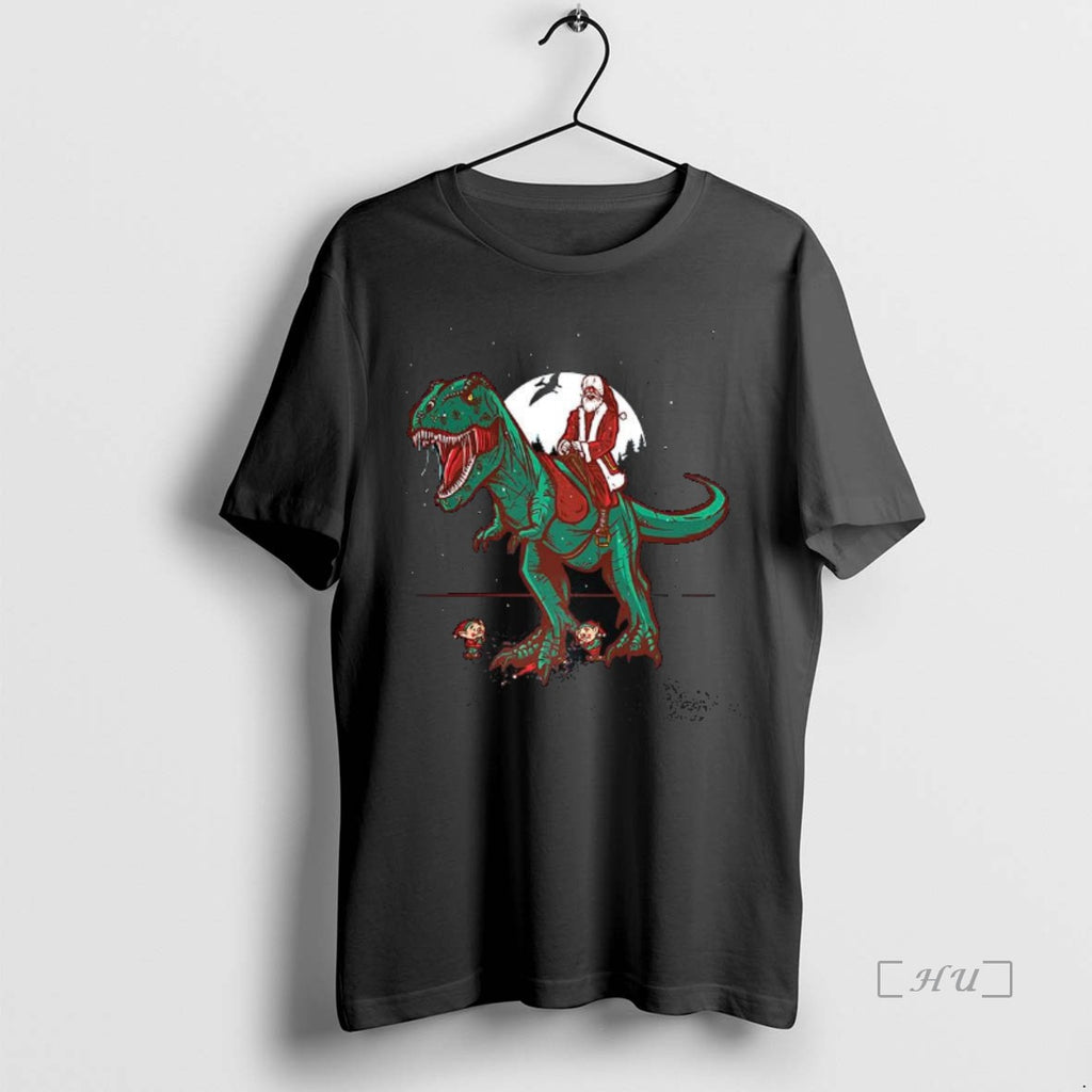 Officials Santa Rides A T Rex Jurassic Christmas