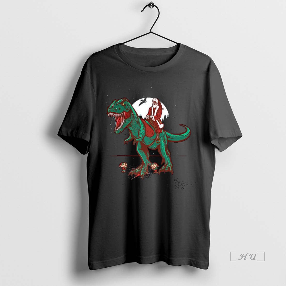 Officials Santa Rides A T Rex Jurassic Christmas