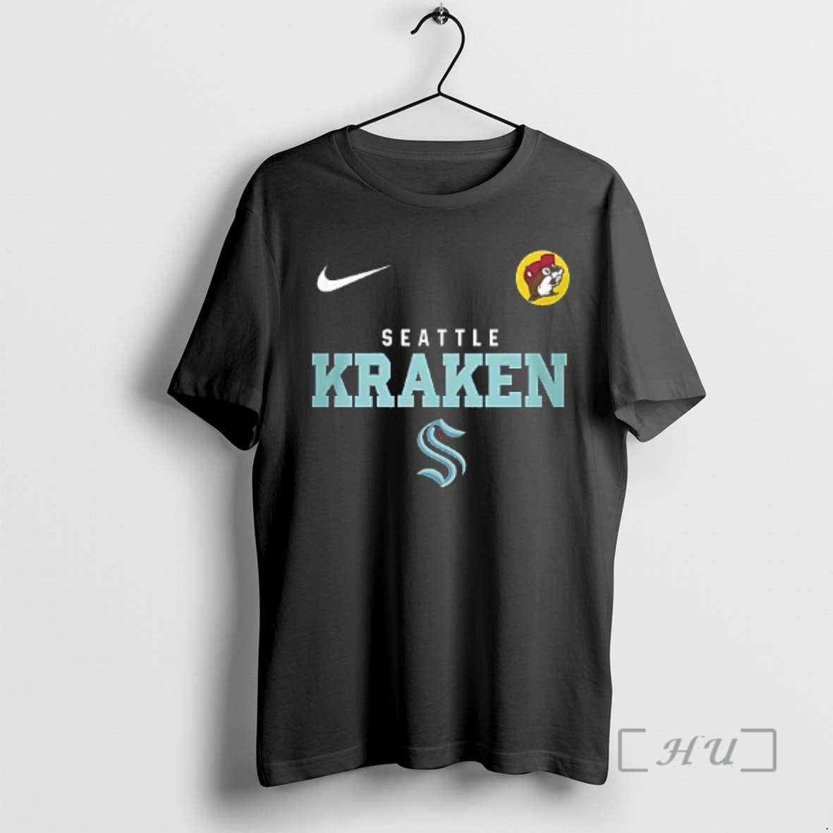 Officials Seattle Kraken X Buc Ees Release The Kraken Mascot Double Sided Graphic Premium