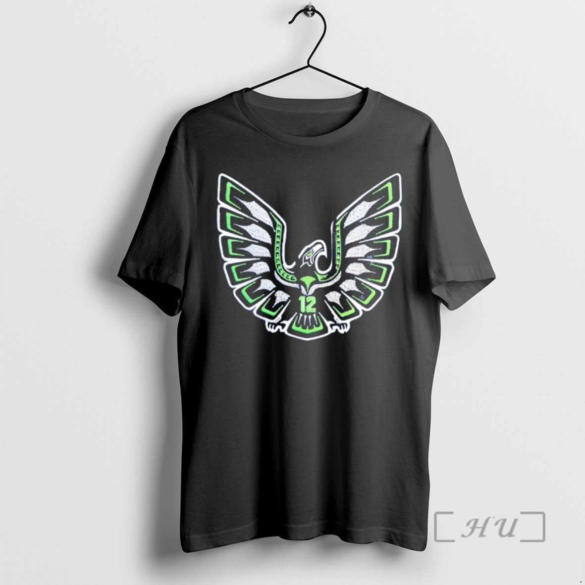 Officials Seattle Tribal Hawk 12th Man Logo