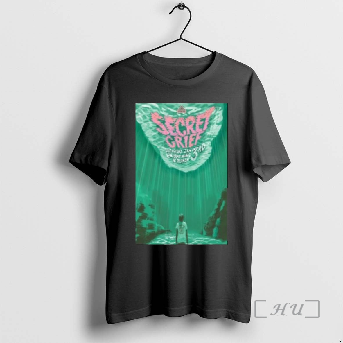 Officials Secret Grief Grand Rapids Mi January 3 2026 Concert Circle Black Premium T Shirts