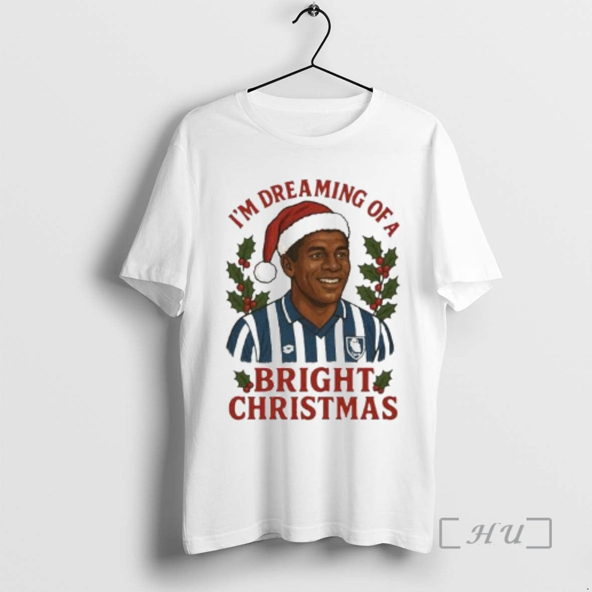 Officials Sheff Wed Im Dreaming Of A Bright Christmas Circle White Premium T Shirts Sweater