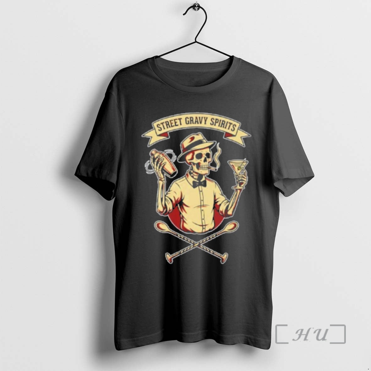 Officials Skeleton Bartender Street Gravy Spirits