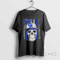 Officials Skull Wearing A Cap Kentucky Wildcats Us Flag