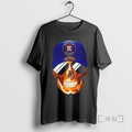 Officials Skull Wearing A Cap Houston Astros And Smiling With Fans Premium T Shirts Sweater