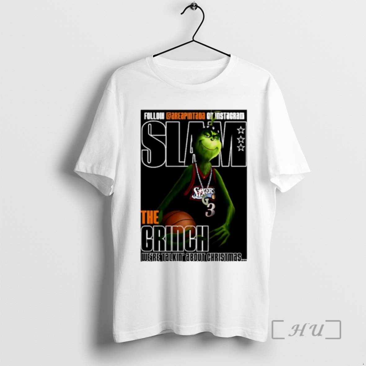 Officials Slam Allen Iverson Philadelphia 76ers The Grinch Were Talkin About Christmas Premium T Shirts