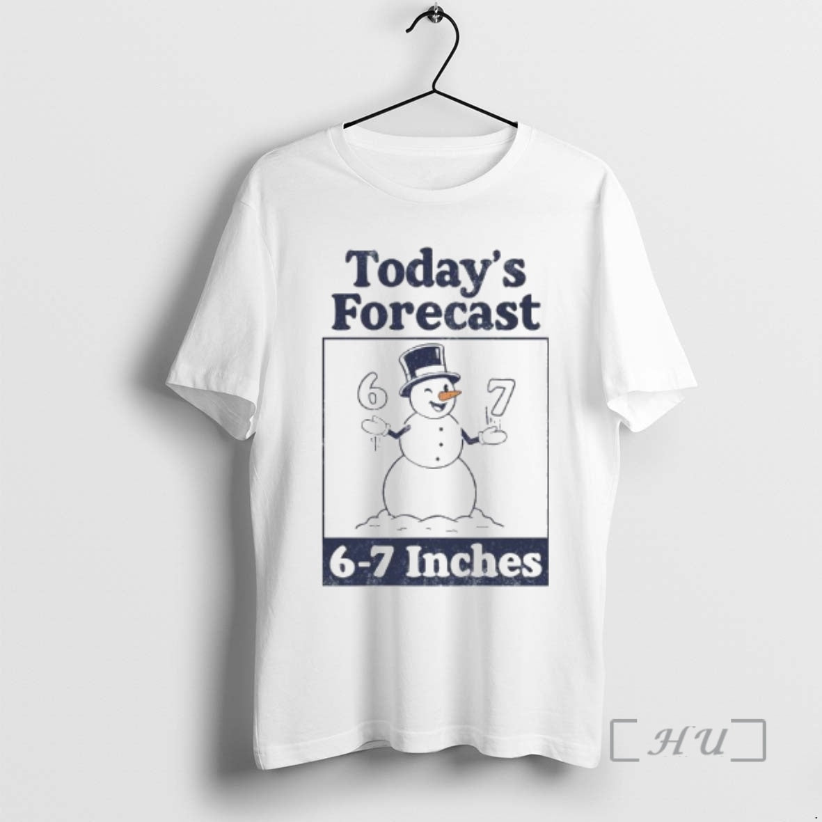Officials Snowman Todays Forecast 6 7 Inches Ornaments