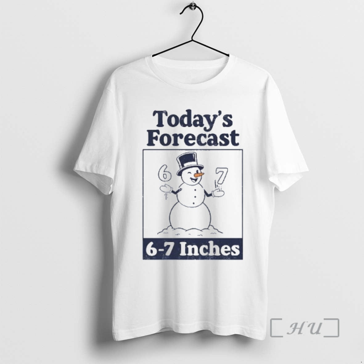 Officials Snowman Smiling Todays Forecast 6 7 Inches