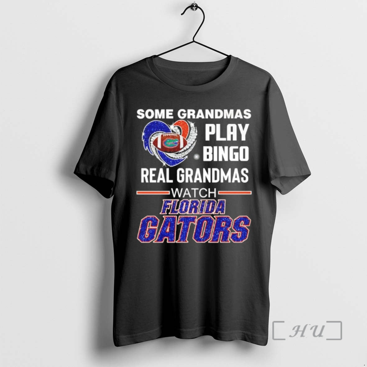 Officials Some Grandmas Play Bingo Real Grandmas Watch Florida Gators Diamond Heart Premium T Shirts