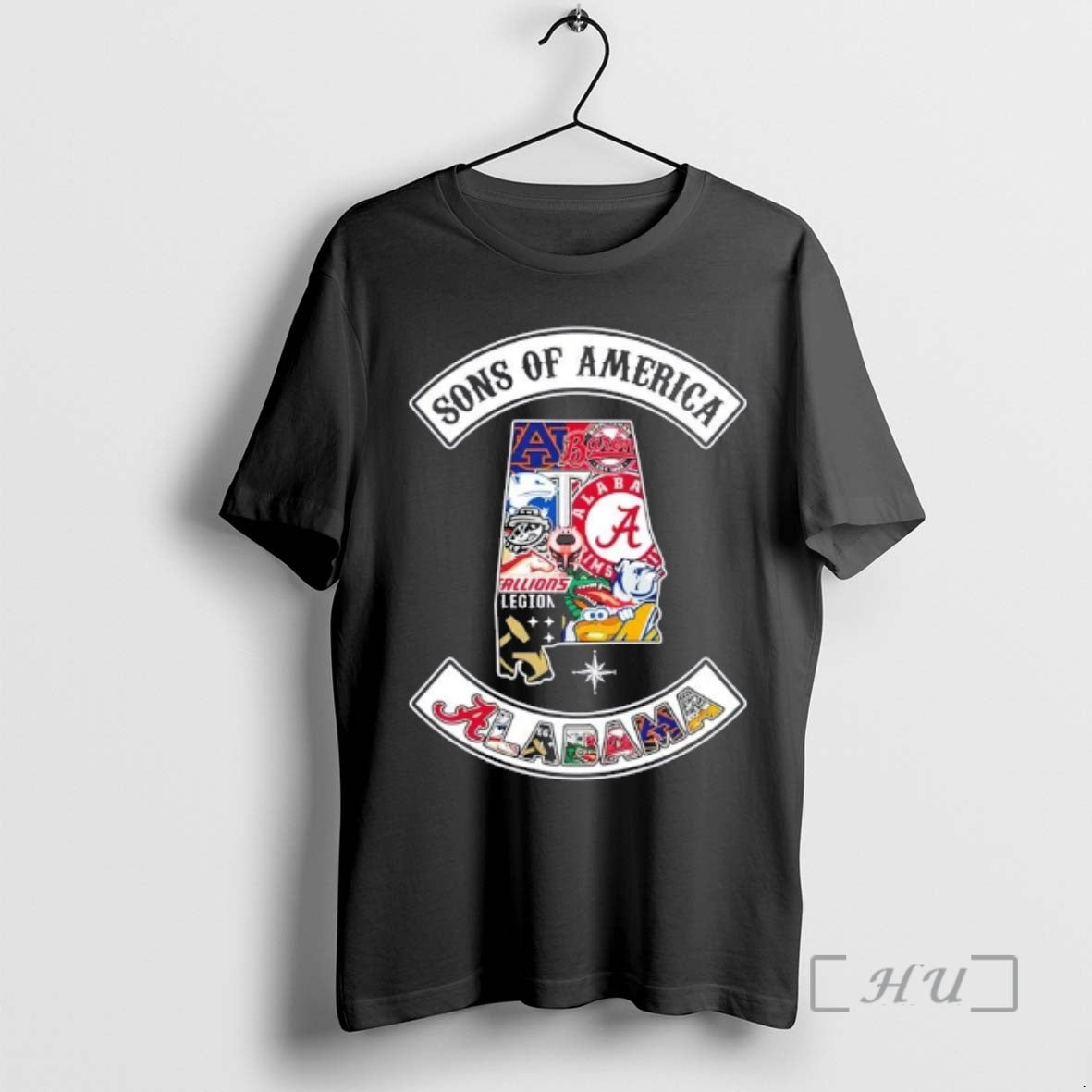 Officials Son Of America Alabama Map Sports Logos Combine