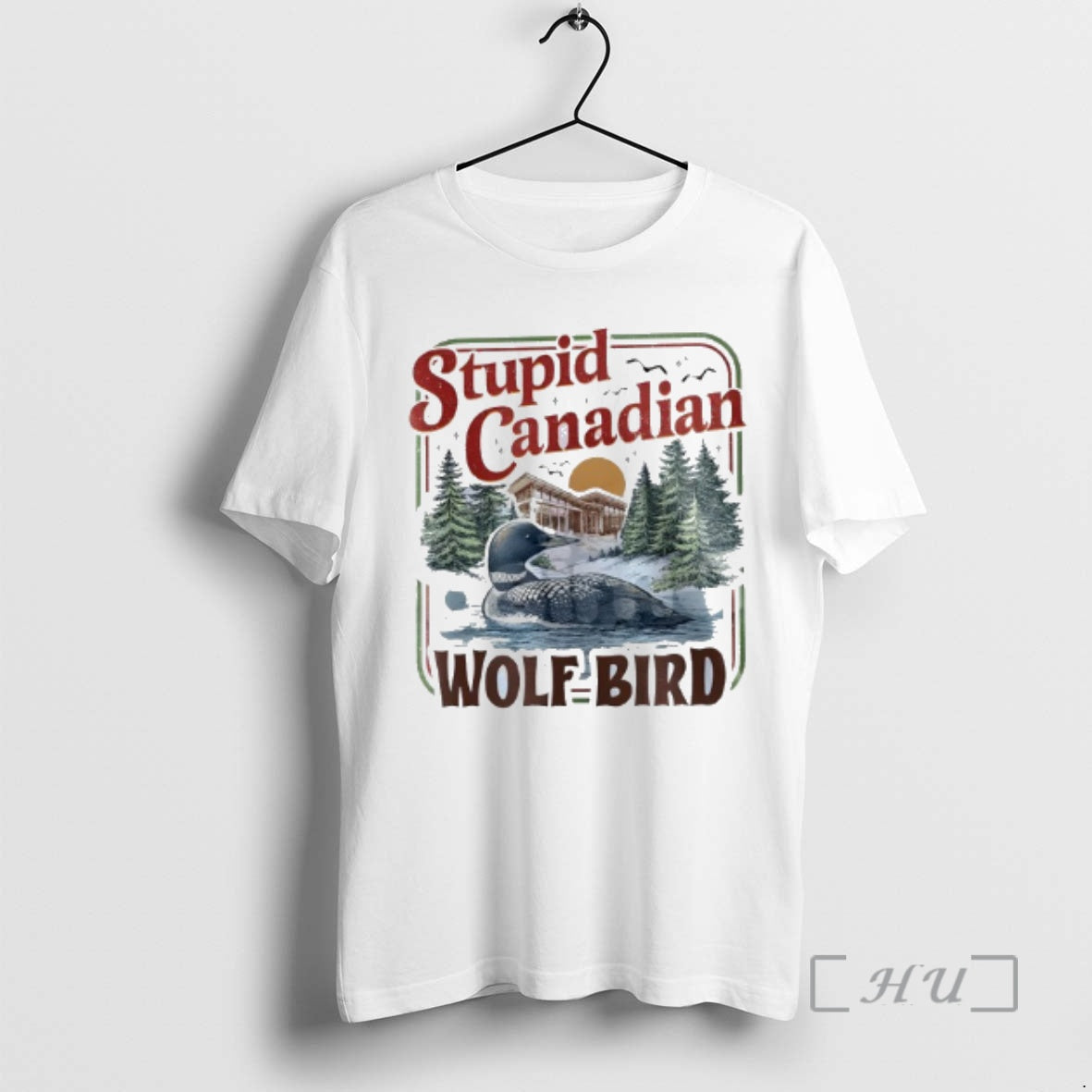 Officials Stupid Canadian Wolf Bird Vintage