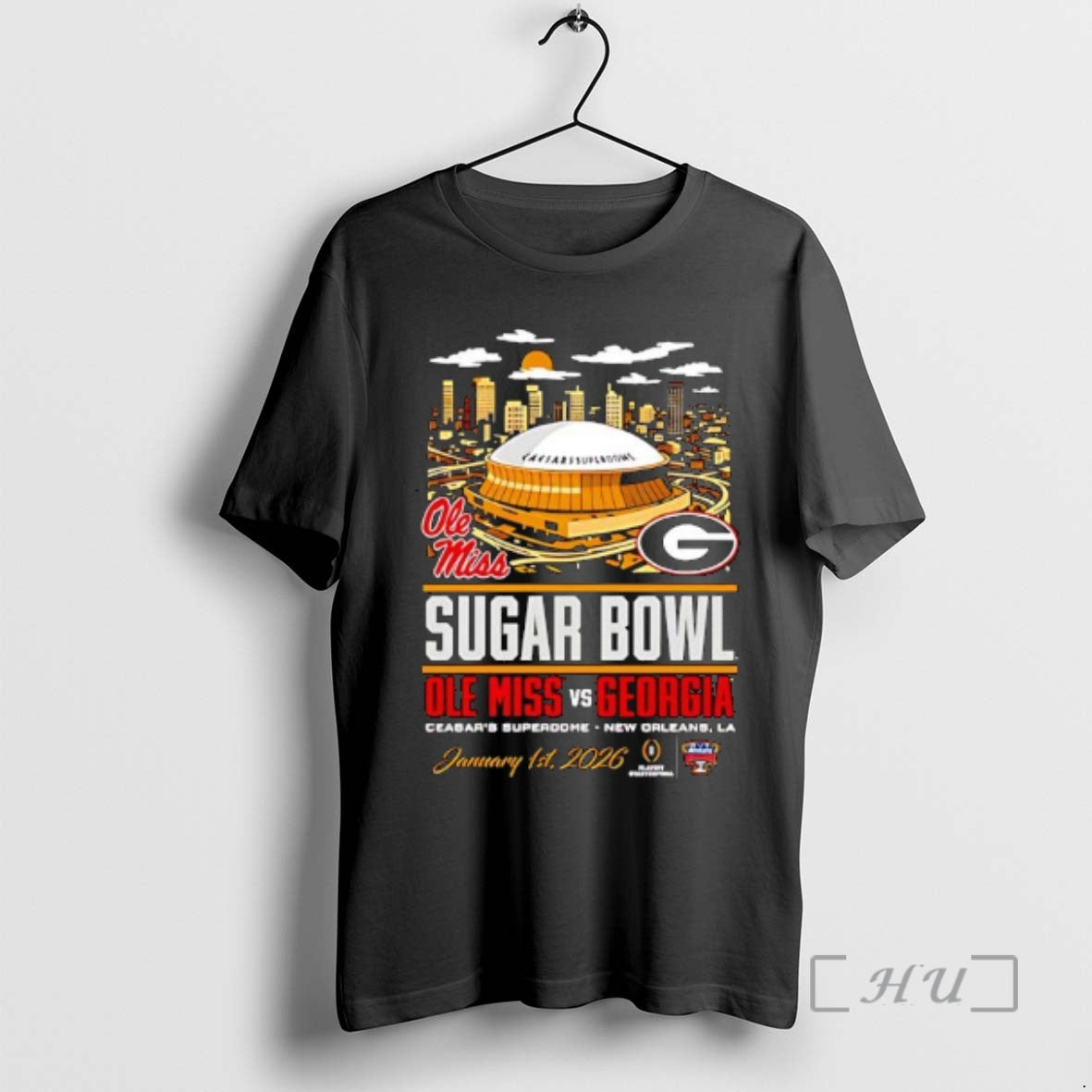 Officials Sugar Bowl Ole Miss Vs Georgia January 1st 2026 Stadium Premium T Shirts Sweater