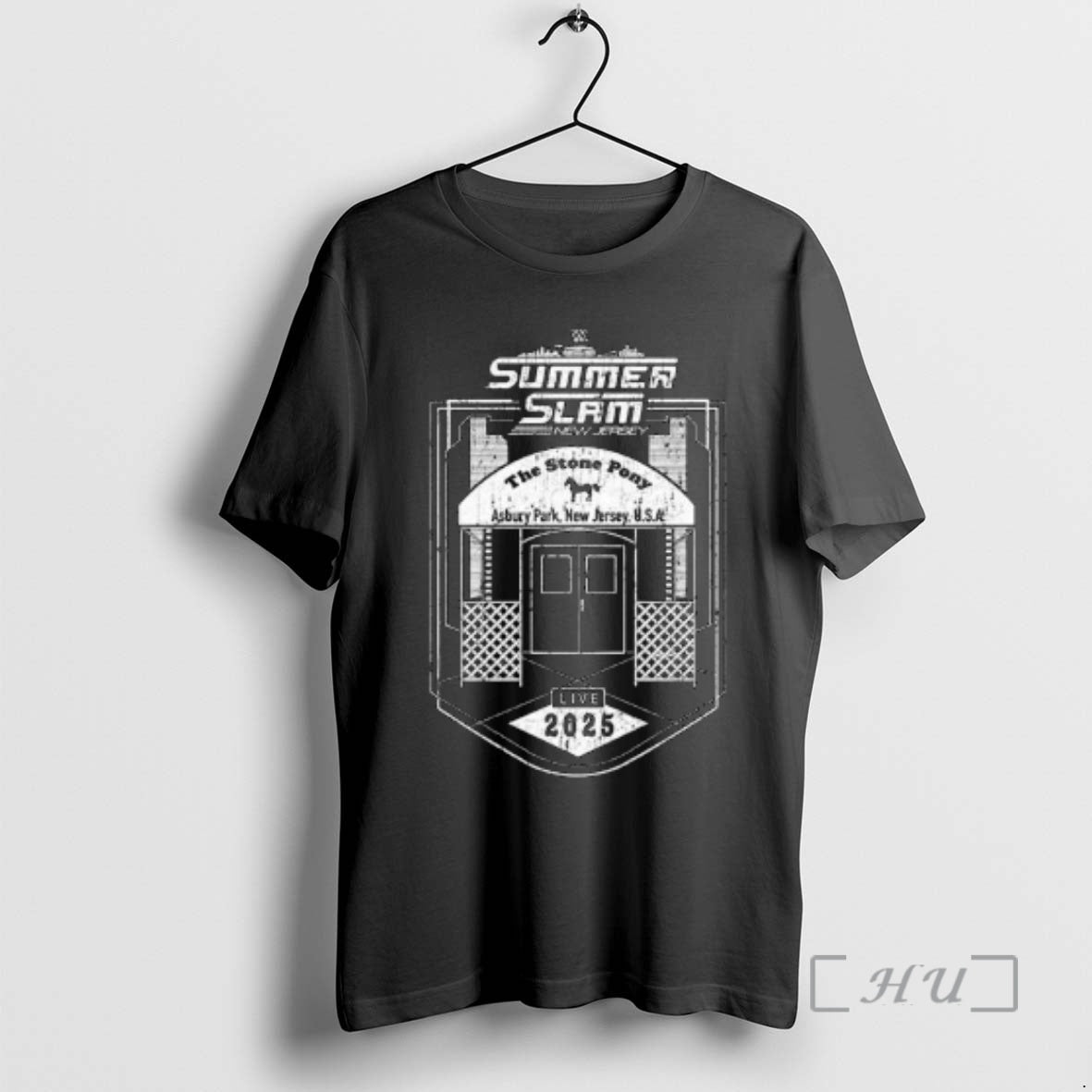 Officials Summer Slam New Jersey The Stone Pony 2025 Circle Black Premium T Shirts Sweater