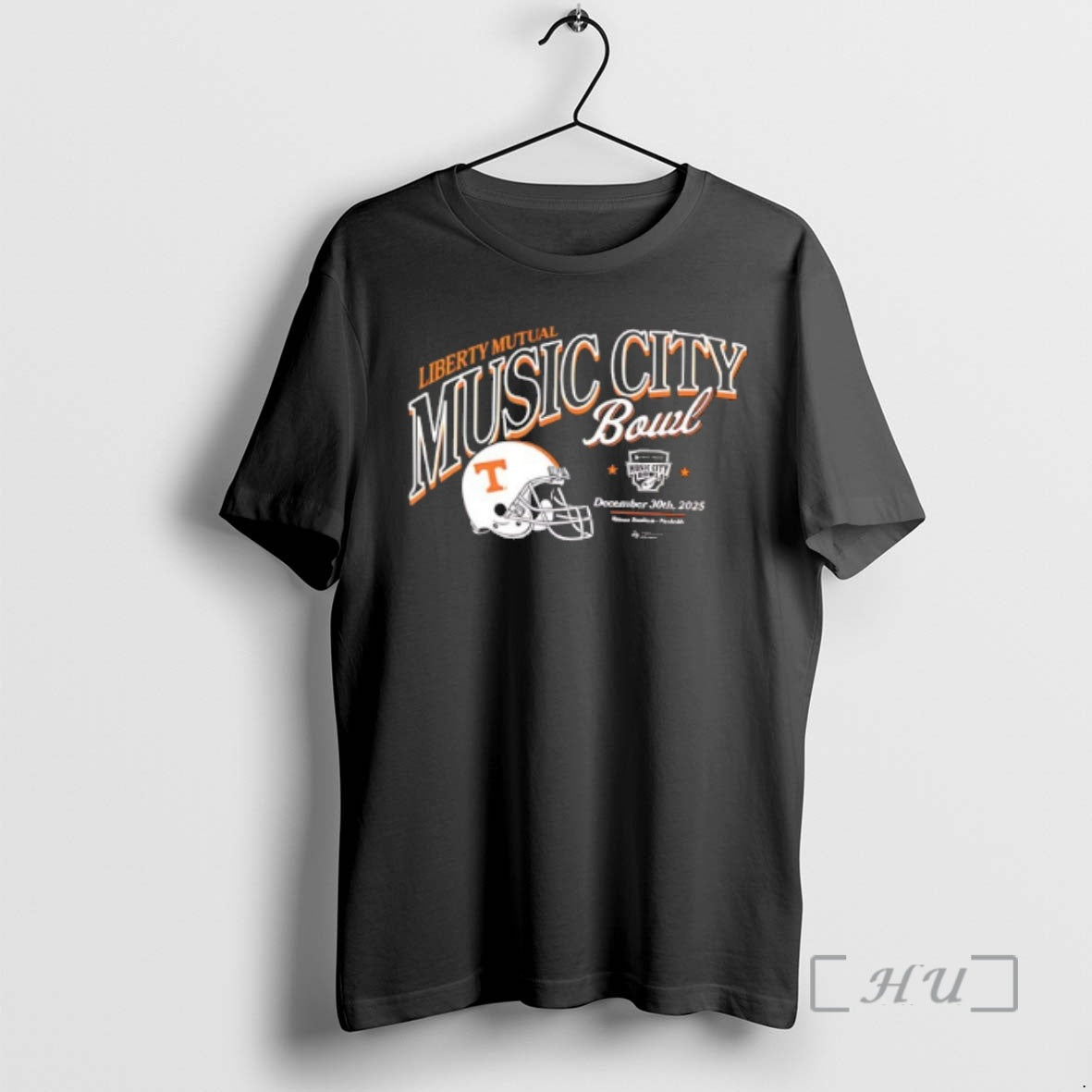 Officials Tennessee Volunteers 2025 Liberty Mutual Music City Bowl 2 Sided Premium T Shirts Sweater