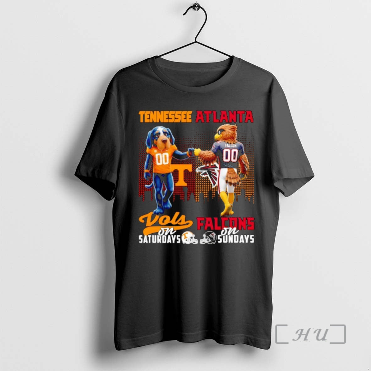 Officials Tennessee Volunteers On Saturdays X Atlanta Falcons On Sunday Mascot Premium T Shirts Sweater