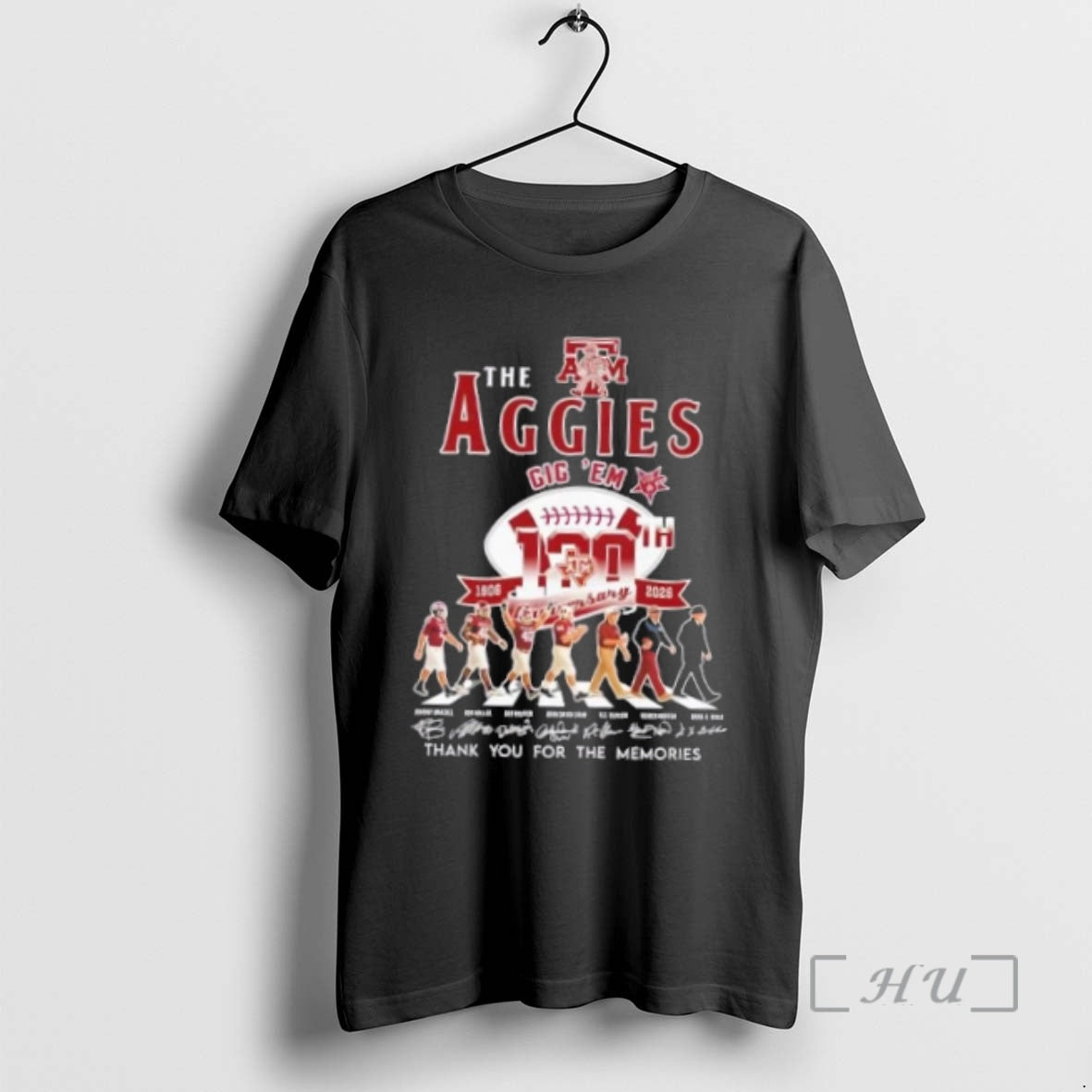 Officials Texas Am Aggies Gig Em 120 Anniversary 1908 2026 Dana X Premium T Shirts