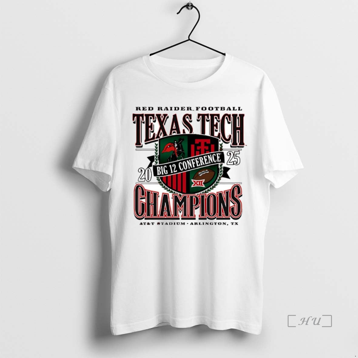 Officials Texas Tech Red Raiders 2025 Big 12 Conference Champs At And T Stadium Logo