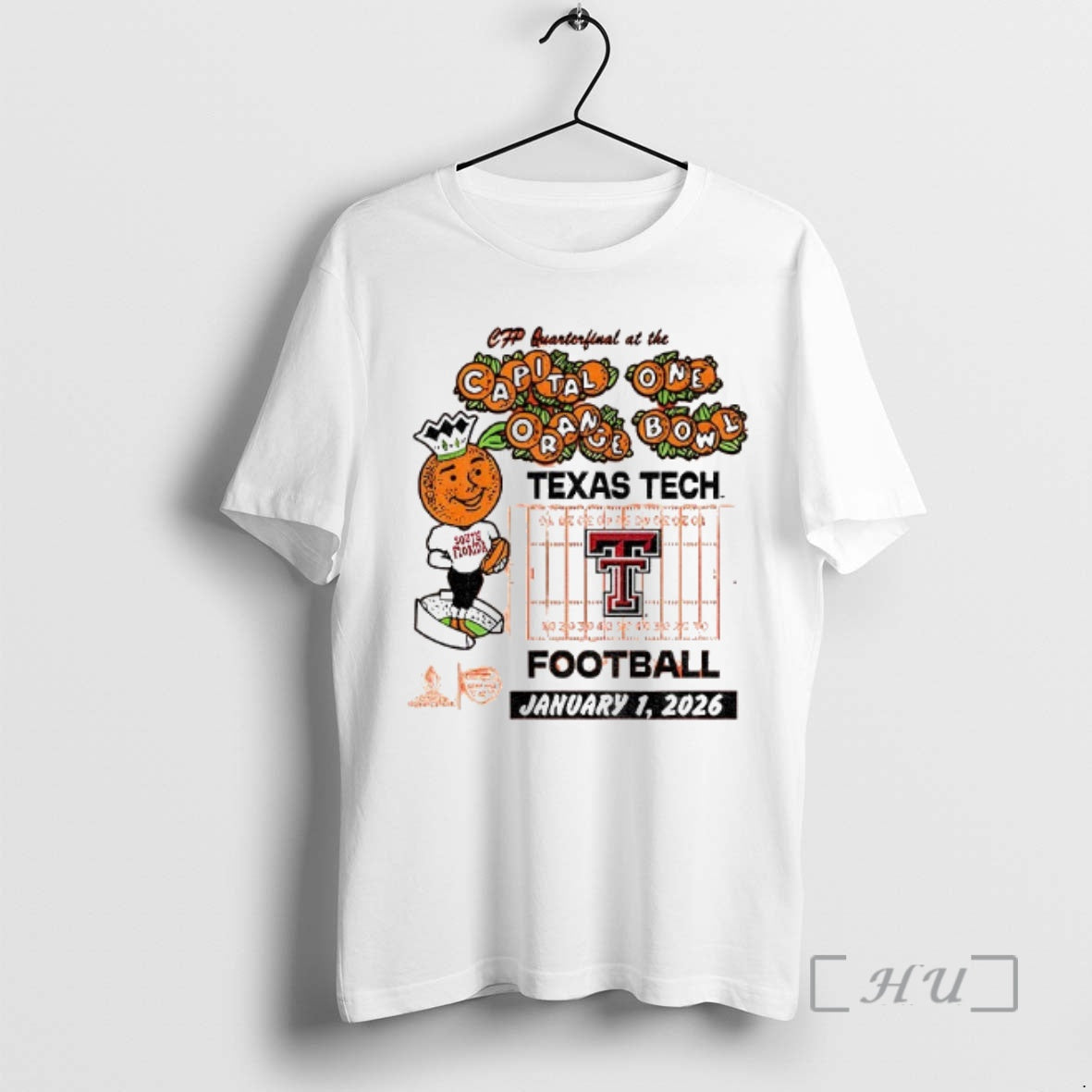 Officials Texas Tech Red Raiders Capital One Orange Bowl January 1 2026 Football Premium
