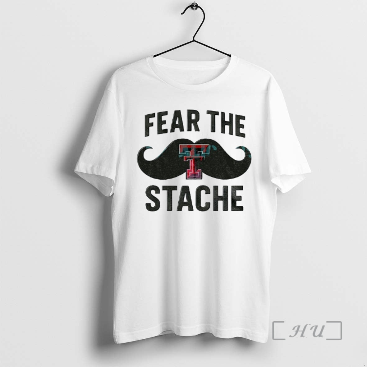 Officials Texas Tech Red Raiders Fear The Stache Game Day Football Logo Premium T Shirts