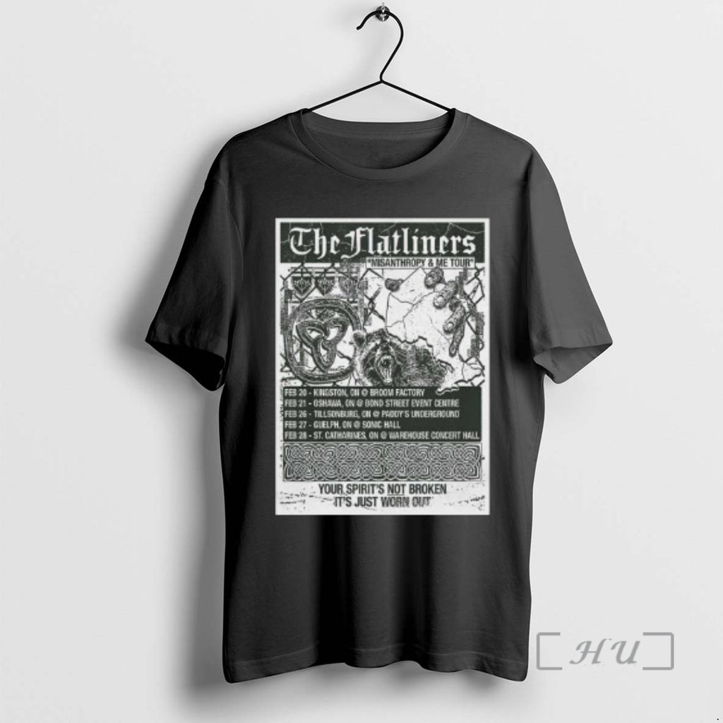 Officials The Flatliners Misanthropy And Me 2026 Tour Circle Black