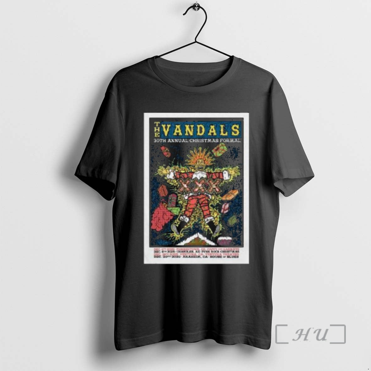 Officials The Vandals December 5 2025 In Pioneertown Ca Circle Black Premium T Shirts Sweater
