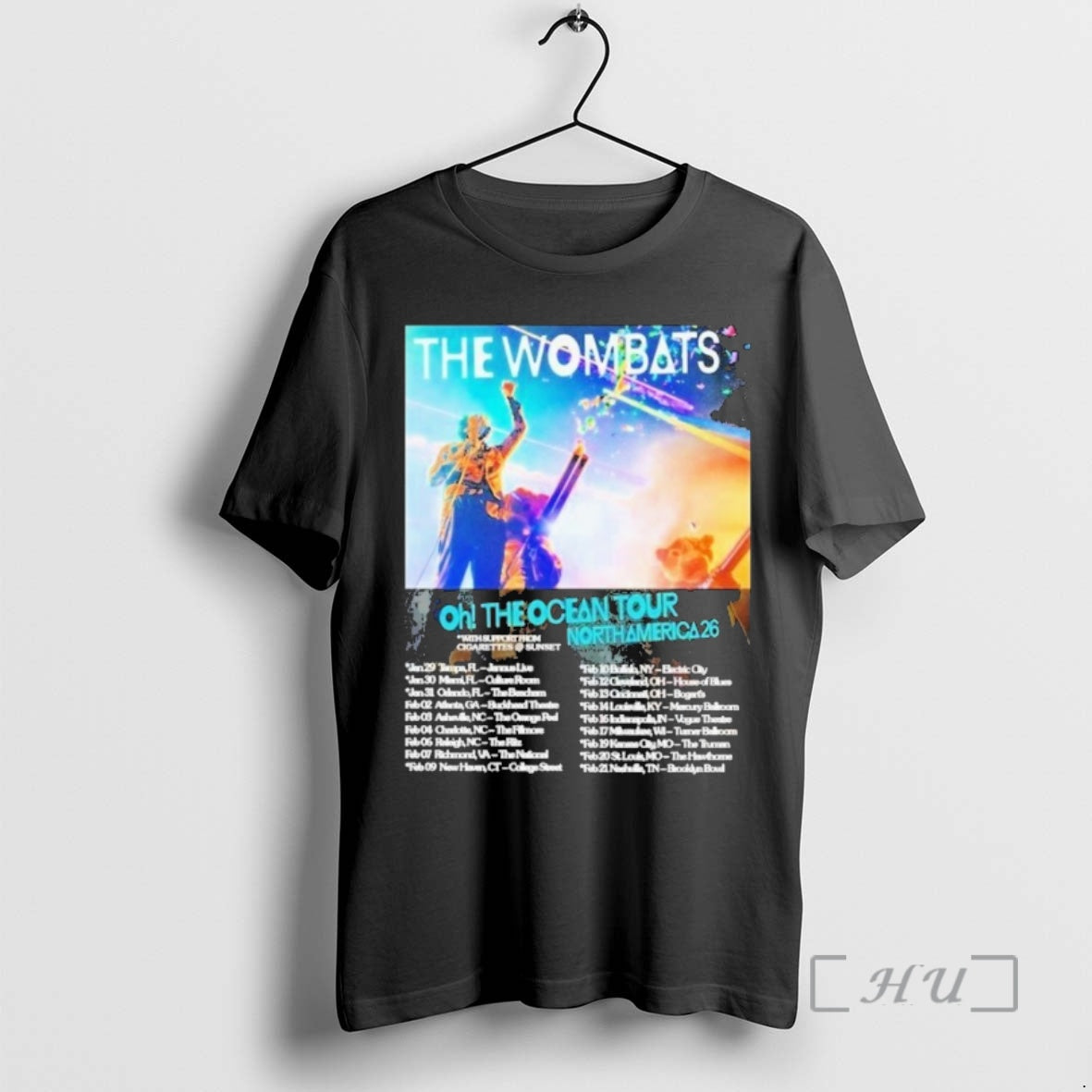 Officials The Wombats Oh The Ocean North America Tour 2026 Dates Premium T Shirts Sweater