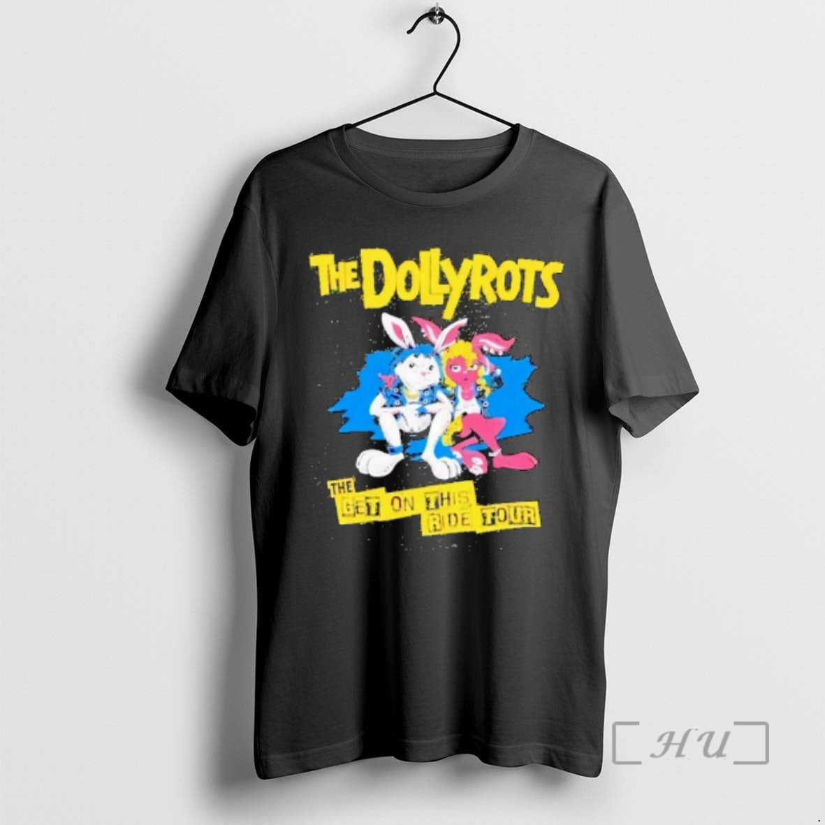 Officials The Dollyrots The Get On This Ride Summer Tour 2025 Bunny Premium T Shirts