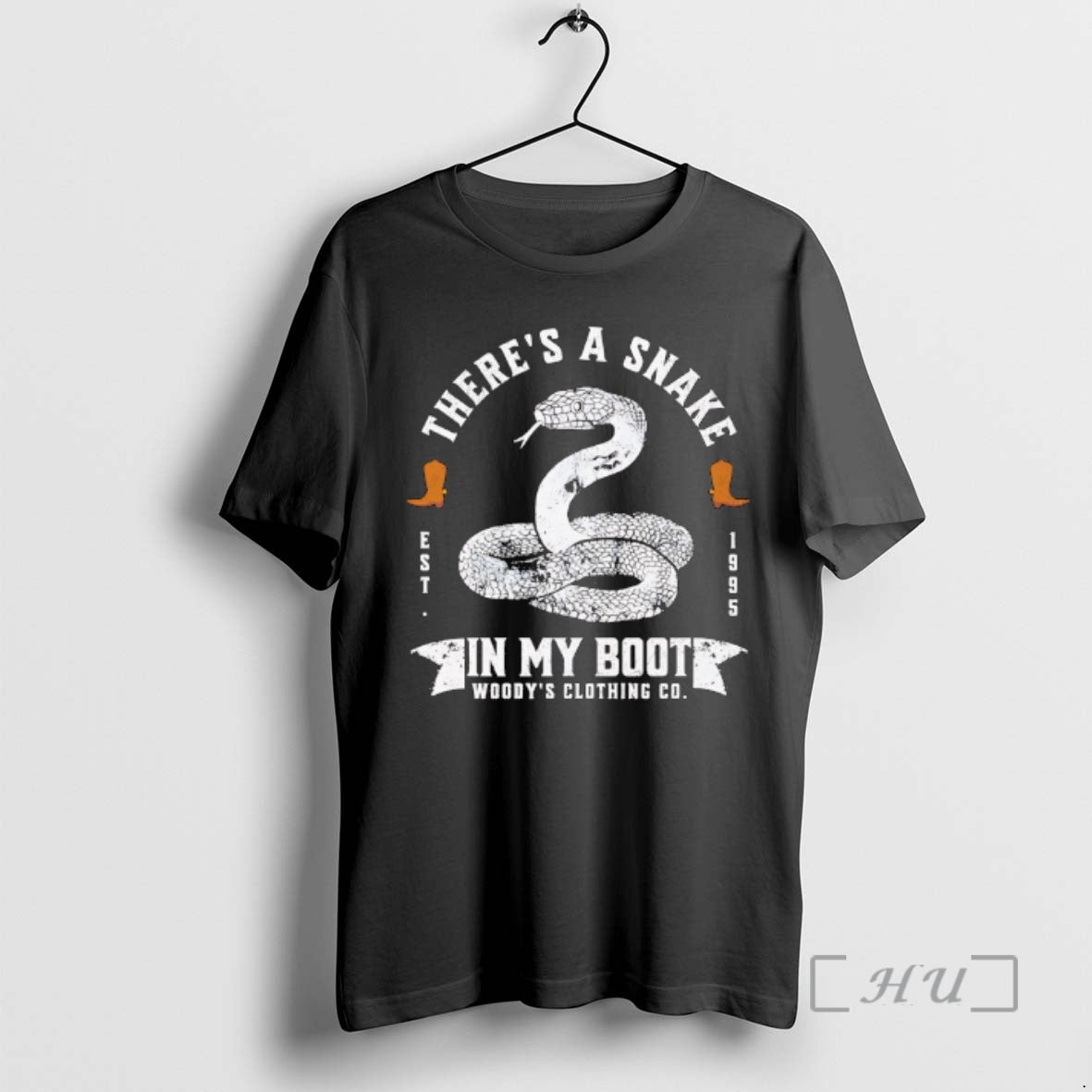 Officials Theres A Snake In My Boot By Woodys Clothing Co Premium T Shirts Sweater