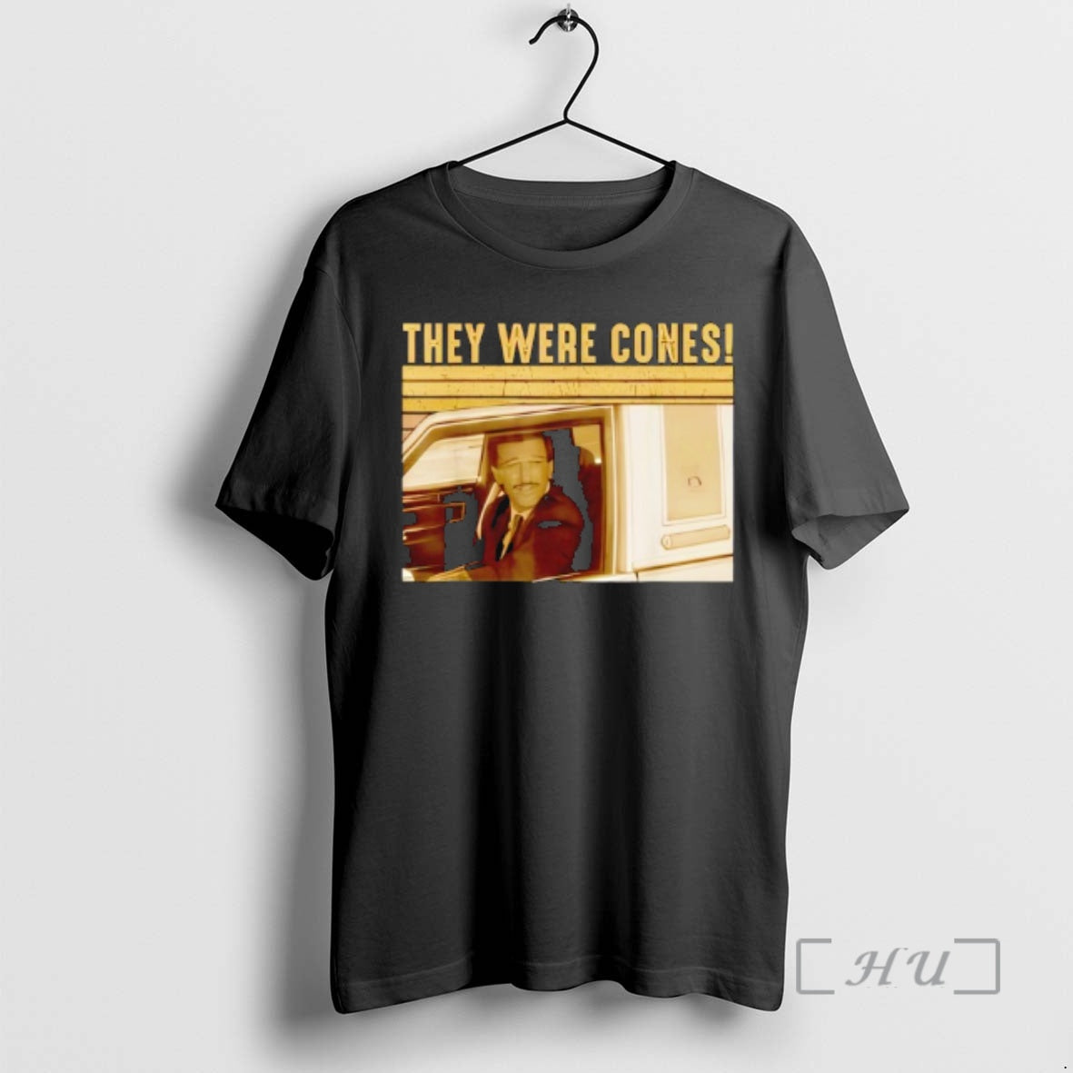 Officials They Were Cones Retro Funny Quote Vintage Car
