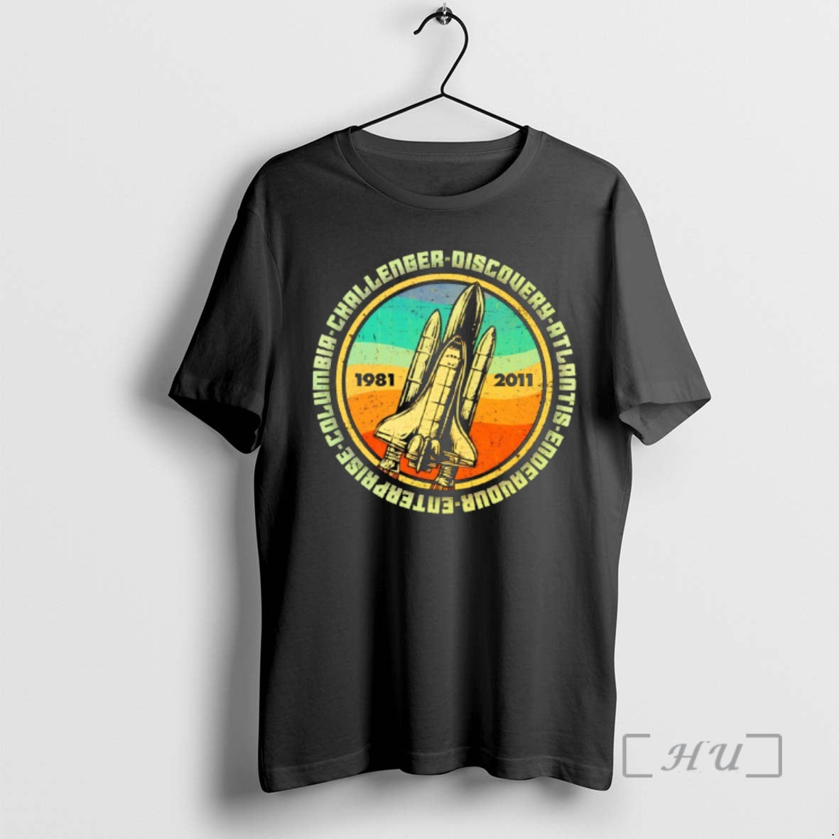 Officials Through Hardship To The Stars Enterprise Columbia Challenger 1981 2011 Vintage Premium T Shirts