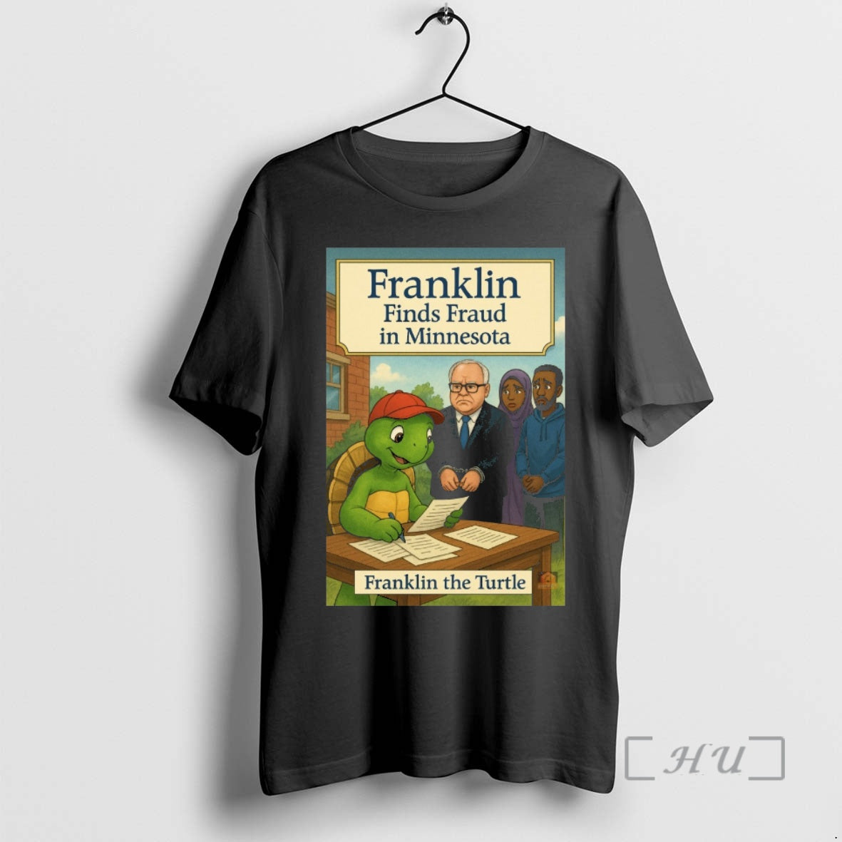 Officials Tim Walz Franklin Finds Fraud In Minnesota Franklin The Turtle Premium T Shirts Sweater