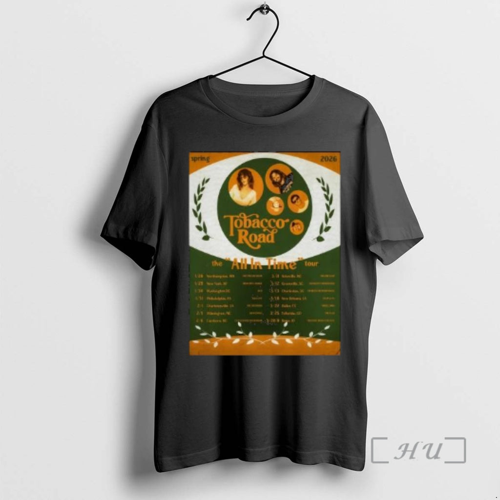 Officials Tobacco Road The All In Time Tour Spring 2026 Circle Black Premium T Shirts