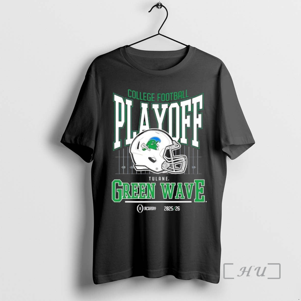Officials Tulane Green Wave 2025 2026 College Football Playoff Bound Helmet Premium T Shirts Sweater
