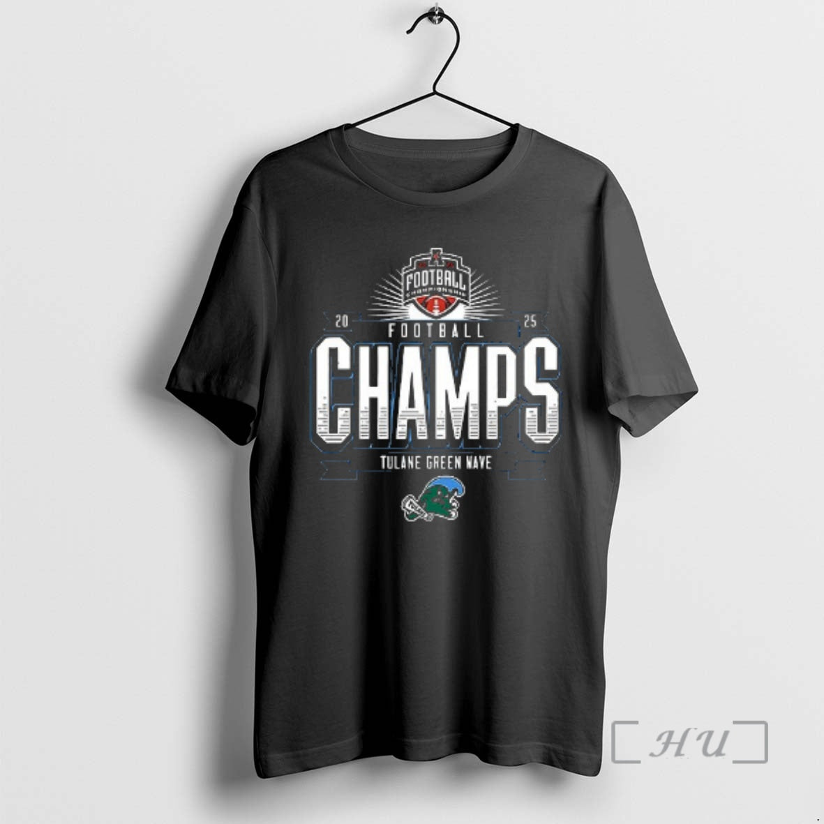 Officials Tulane Green Wave American Football Champions Logo Double Sided Graphic Premium T Shirts Sweater